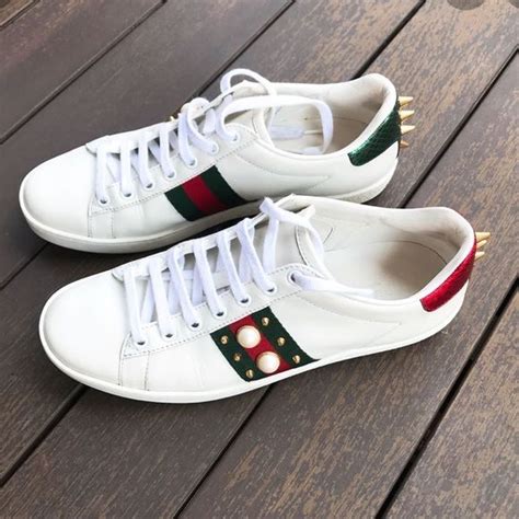 cheap gucci aces w spike on the back|gucci ace sneakers.